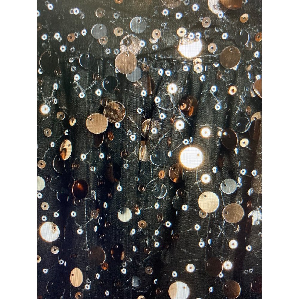 NWT Last TWO Final $$ Shine On You Black Sequin Mini Skater Dress Small - Picture 4 of 7